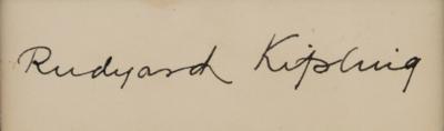 Lot #816 Rudyard Kipling Signature - Image 2