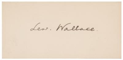 Lot #614 Lew Wallace Signature
