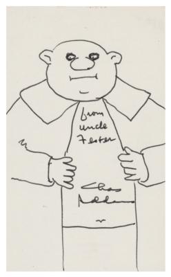 Lot #748 Charles Addams Signed Sketch