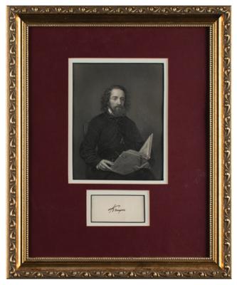 Lot #828 Alfred Lord Tennyson Signature