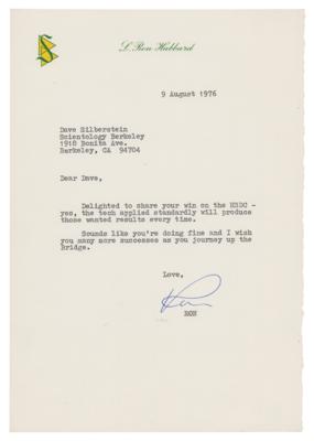 Lot #815 L. Ron Hubbard Typed Letter Signed