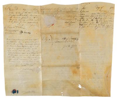 Lot #245 Benjamin Franklin: Francis Hopkinson and Charles Thomson Document Signed - Image 2