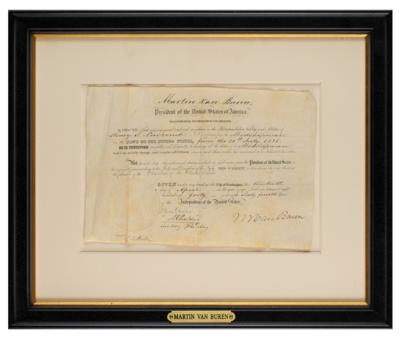 Lot #228 Martin Van Buren Document Signed as President - Image 2