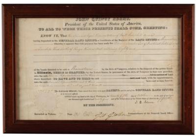 Lot #16 John Quincy Adams Document Signed as President - Image 2