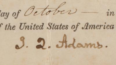 Lot #16 John Quincy Adams Document Signed as President - Image 3