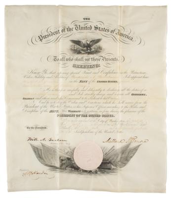 Lot #34 Millard Fillmore Document Signed as