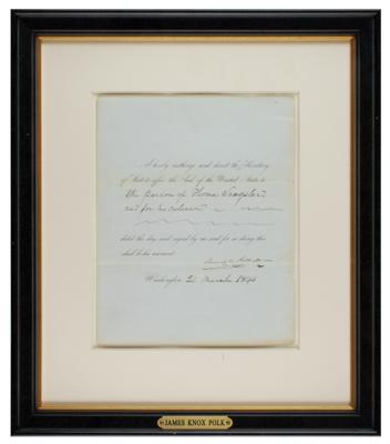 Lot #29 James K. Polk Document Signed as President - Image 2
