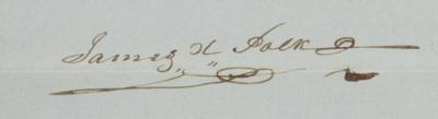Lot #29 James K. Polk Document Signed as President - Image 3
