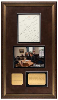 Lot #91 George Bush Autograph Letter Signed as