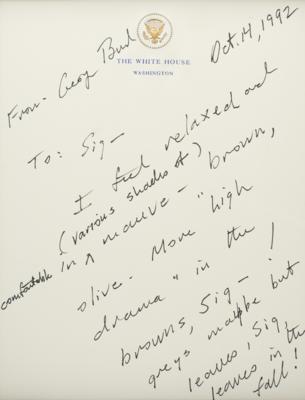 Lot #91 George Bush Autograph Letter Signed as President - Image 2