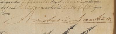 Lot #19 Andrew Jackson Document Signed as President - Image 3