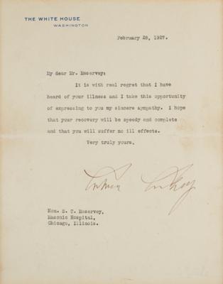 Lot #111 Calvin Coolidge Typed Letter Signed as President - Image 2