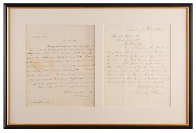 Lot #22 Martin Van Buren and Millard Fillmore (2) Letters Signed - Image 1