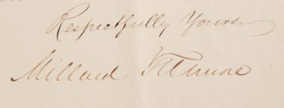 Lot #22 Martin Van Buren and Millard Fillmore (2) Letters Signed - Image 2