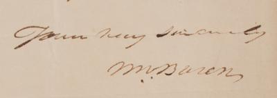 Lot #22 Martin Van Buren and Millard Fillmore (2) Letters Signed - Image 3
