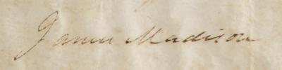 Lot #172 James Madison Document Signed as President - Image 3