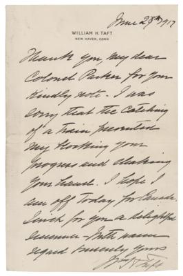 Lot #217 William H. Taft Autograph Letter Signed