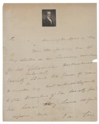 Lot #229 Martin Van Buren Autograph Letter Signed - Image 1
