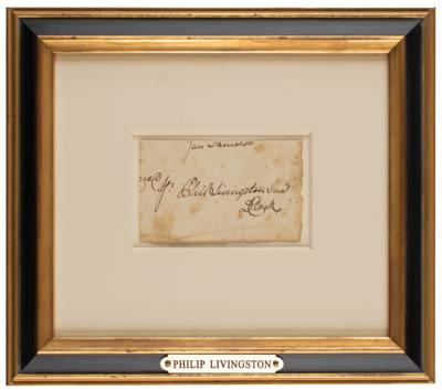 Lot #258 Philip Livingston Signature - Image 2