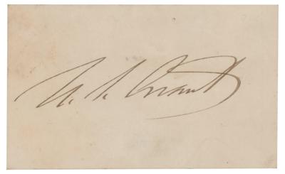 Lot #42 U. S. Grant Signature