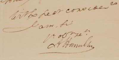 Lot #284 Alexander Hamilton Letter Signed - Image 3