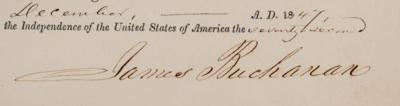 Lot #86 James Buchanan Document Signed - Image 3