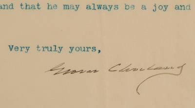 Lot #103 Grover Cleveland Typed Letter Signed - Image 3