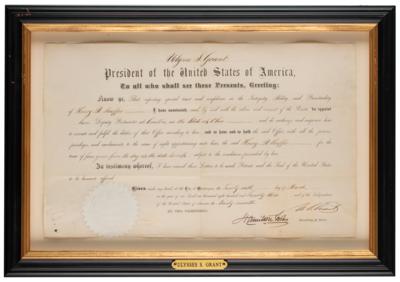 Lot #39 U. S. Grant Document Signed as President - Image 2
