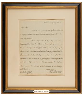 Lot #445 Gouverneur Morris Autograph Letter Signed - Image 2