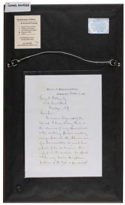Lot #134 James A. Garfield Autograph Letter Signed - Image 4