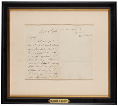 Lot #40 U. S. Grant Autograph Letter Signed - Image 2