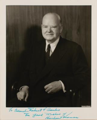 Lot #156 Herbert Hoover Signed Photograph and Typed Letter Signed - Image 4