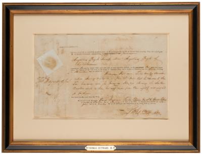 Lot #251 Thomas Heyward, Jr. Document Signed - Image 2