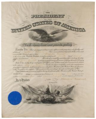 Lot #50 Theodore Roosevelt and William H. Taft Document Signed as President and Secretary of War - Image 1