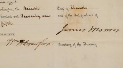 Lot #179 James Monroe Document Signed as President - Image 2