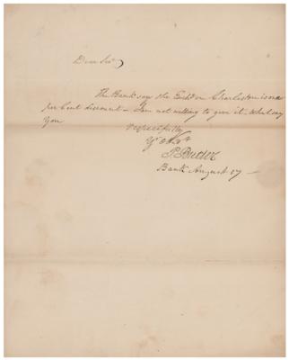 Lot #526 Pierce Butler Autograph Letter Signed - Image 1