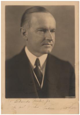 Lot #112 Calvin Coolidge Signed Photograph - Image 1