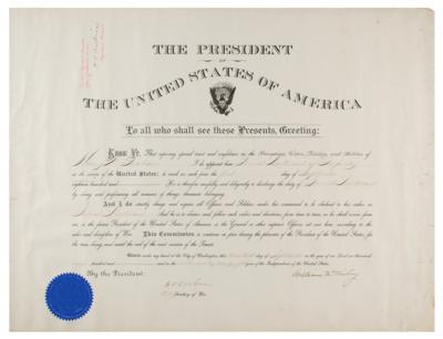 Lot #174 William McKinley Document Signed as President