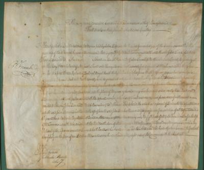 Lot #244 Benjamin Franklin Document Signed - Image 2