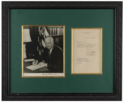 Lot #123 Dwight D. Eisenhower Signed Photograph as
