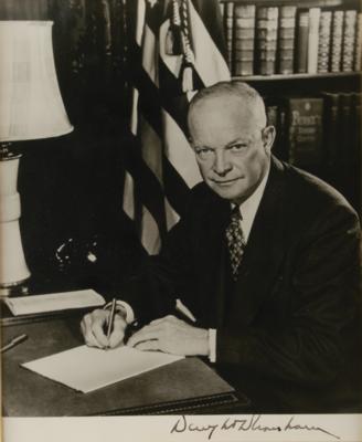 Lot #123 Dwight D. Eisenhower Signed Photograph as President - Image 2