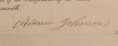 Lot #38 Andrew Johnson Document Signed as President - Image 3