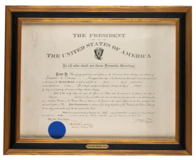 Lot #218 William H. Taft Document Signed as President - Image 2
