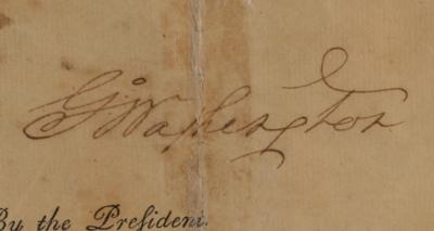 Lot #2 George Washington Document Signed as President - Image 3
