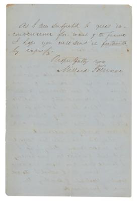 Lot #126 Millard Fillmore Autograph Letter Signed - Image 2