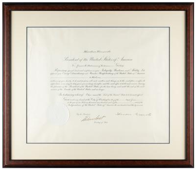 Lot #49 Theodore Roosevelt Document Signed as