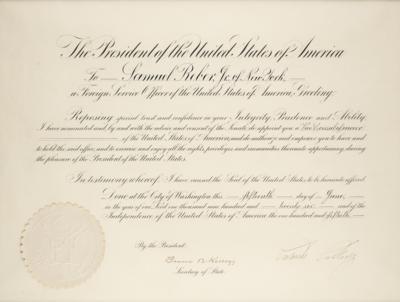 Lot #114 Calvin Coolidge Document Signed as President - Image 2