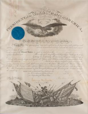 Lot #35 Abraham Lincoln Document Signed as President - Image 1