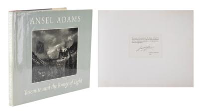 Lot #723 Ansel Adams Signed Book