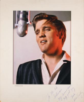 Lot #853 Elvis Presley Oversized Photograph Signed and Inscribed to Ed Sullivan - Image 2